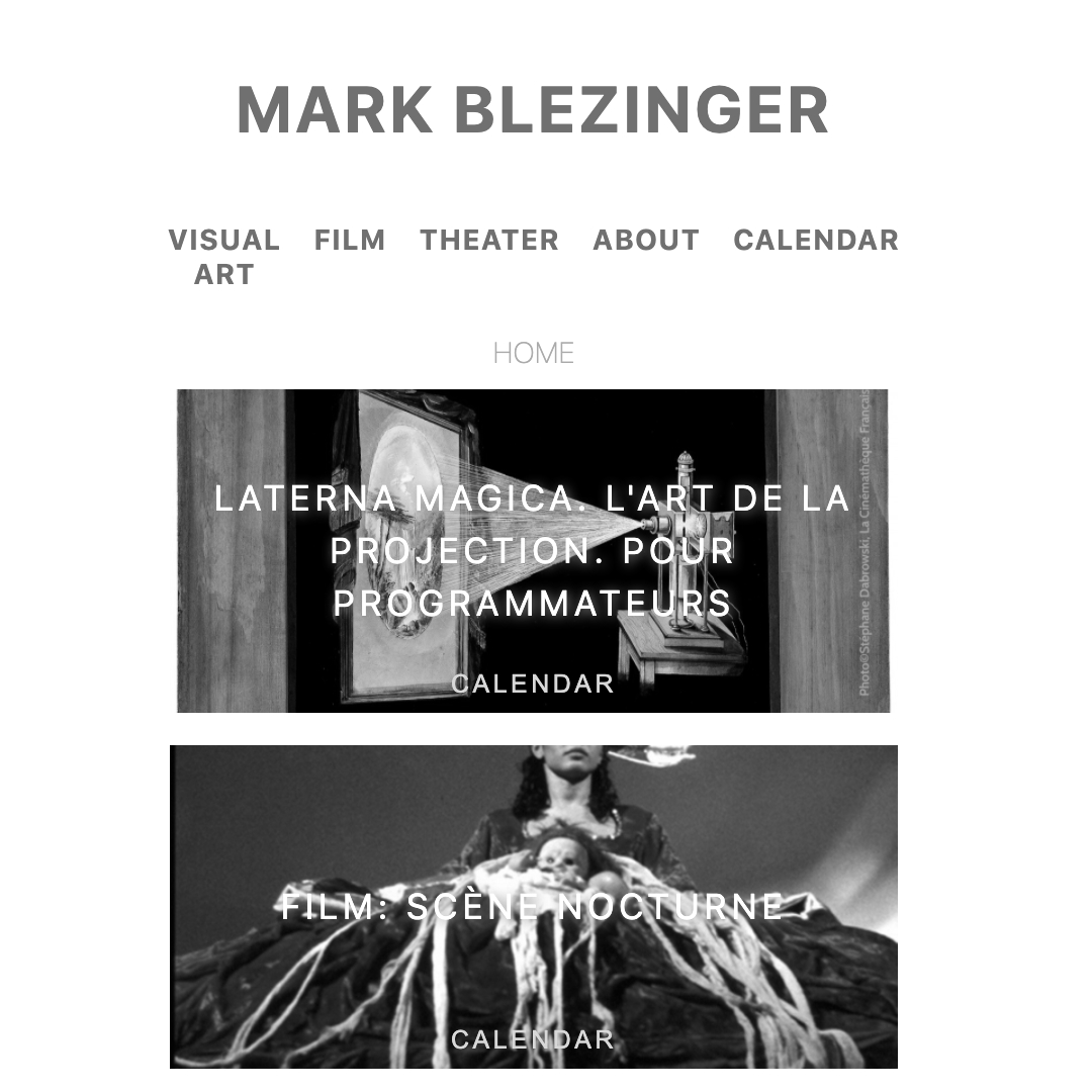 mark blezinger artiste vidéaste et photographe